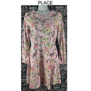 Place Floral Long Sleeve Dress Sz XXL